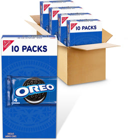 OREO chocolate sandwich cookies in 40 snack packs, ideal for on-the-go snacking.