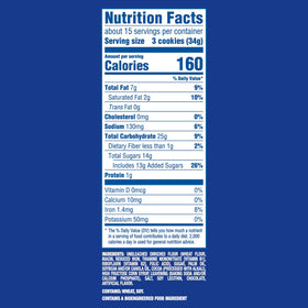 OREO chocolate sandwich cookies pack back highlights resealable freshness.