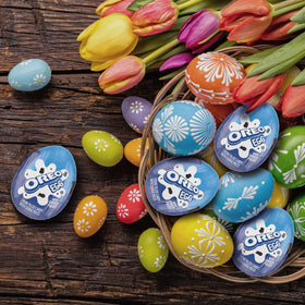 OREO Creme Filled Easter eggs individually wrapped, stays fresh for sharing.