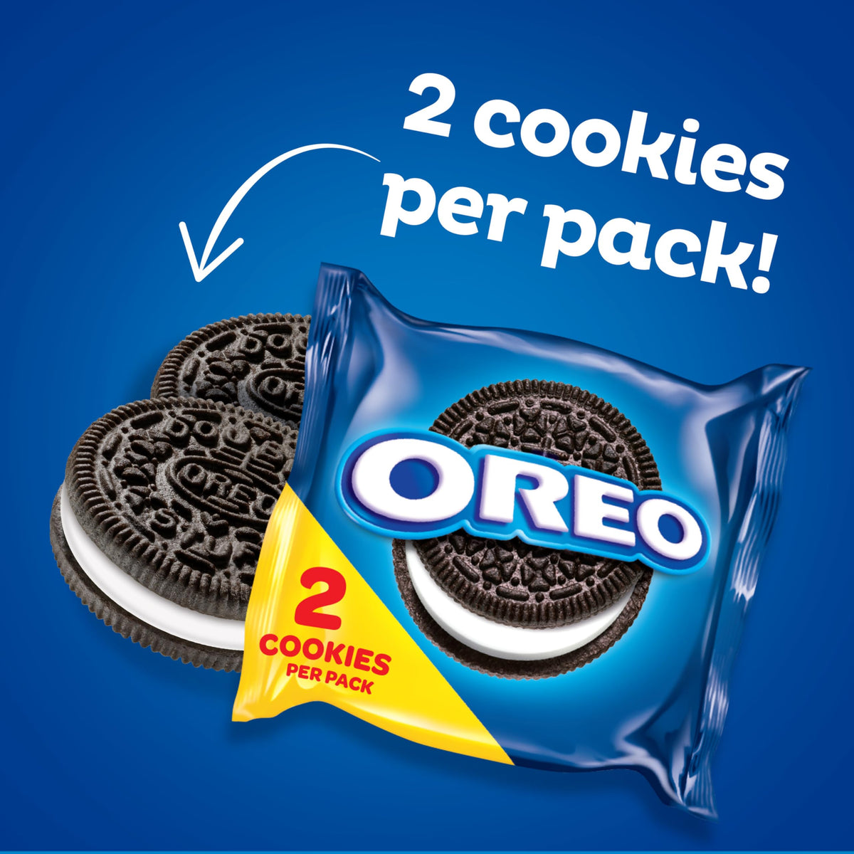 OREO creme filling close-up highlights the classic, creamy center.