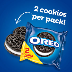 OREO creme filling close-up highlights the classic, creamy center.