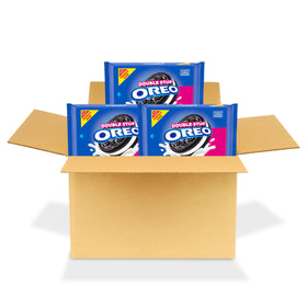 OREO Double Stuf cookies in a family pack ready for sharing and dunking.