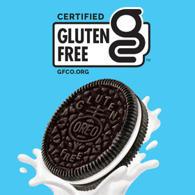 OREO Double Stuf gluten free creme close-up shows extra filling