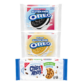 OREO Double Stuf Gluten Free cookies with extra creme, perfect for dunking.