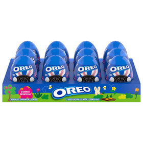 Oreo Easter eggs packaging shown for festive baskets and gifts