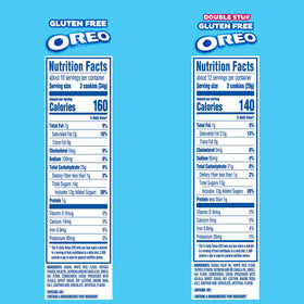 OREO gluten free cookies served as dessert or snack