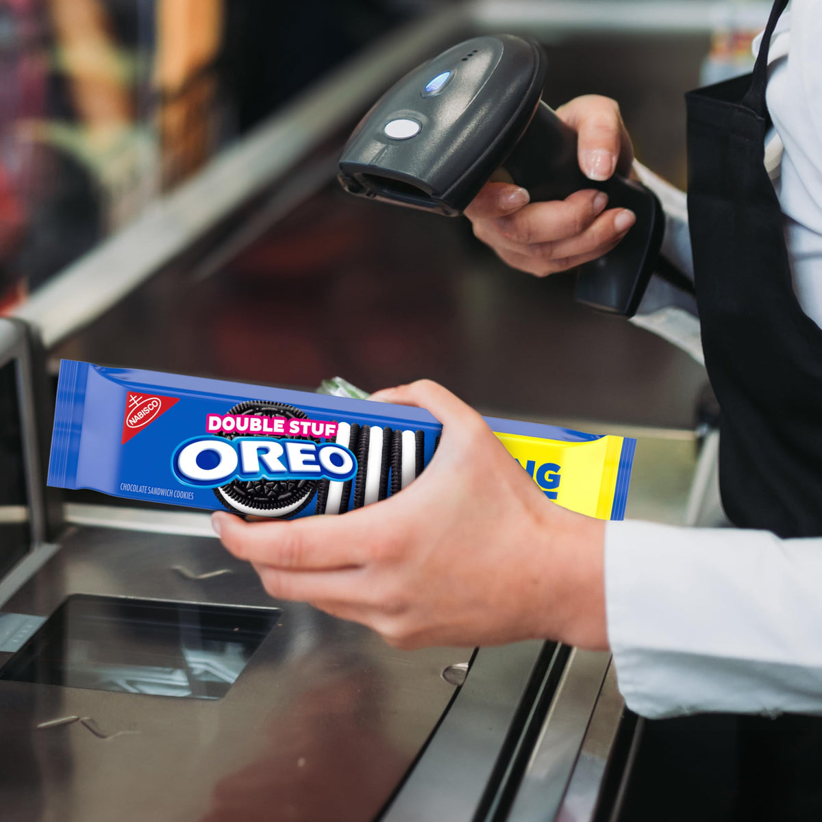 OREO king-size snack-pack packaging showing twelve packs
