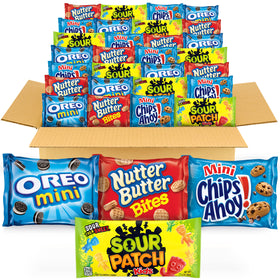 OREO mini cookies pack visible, perfect bite-sized treat for on-the-go snacking.