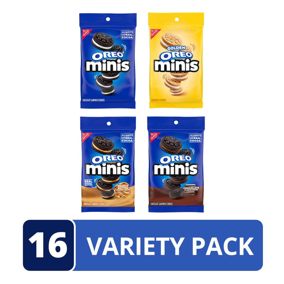 OREO Minis Chocolate Creme bag showcases extra-chocolate flavor for dessert topping