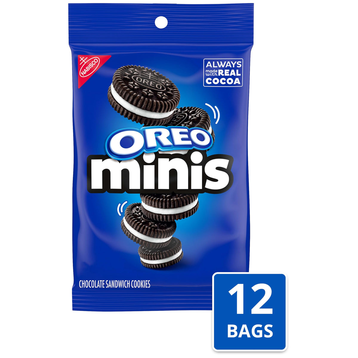 OREO Minis mini cookies with classic creme.