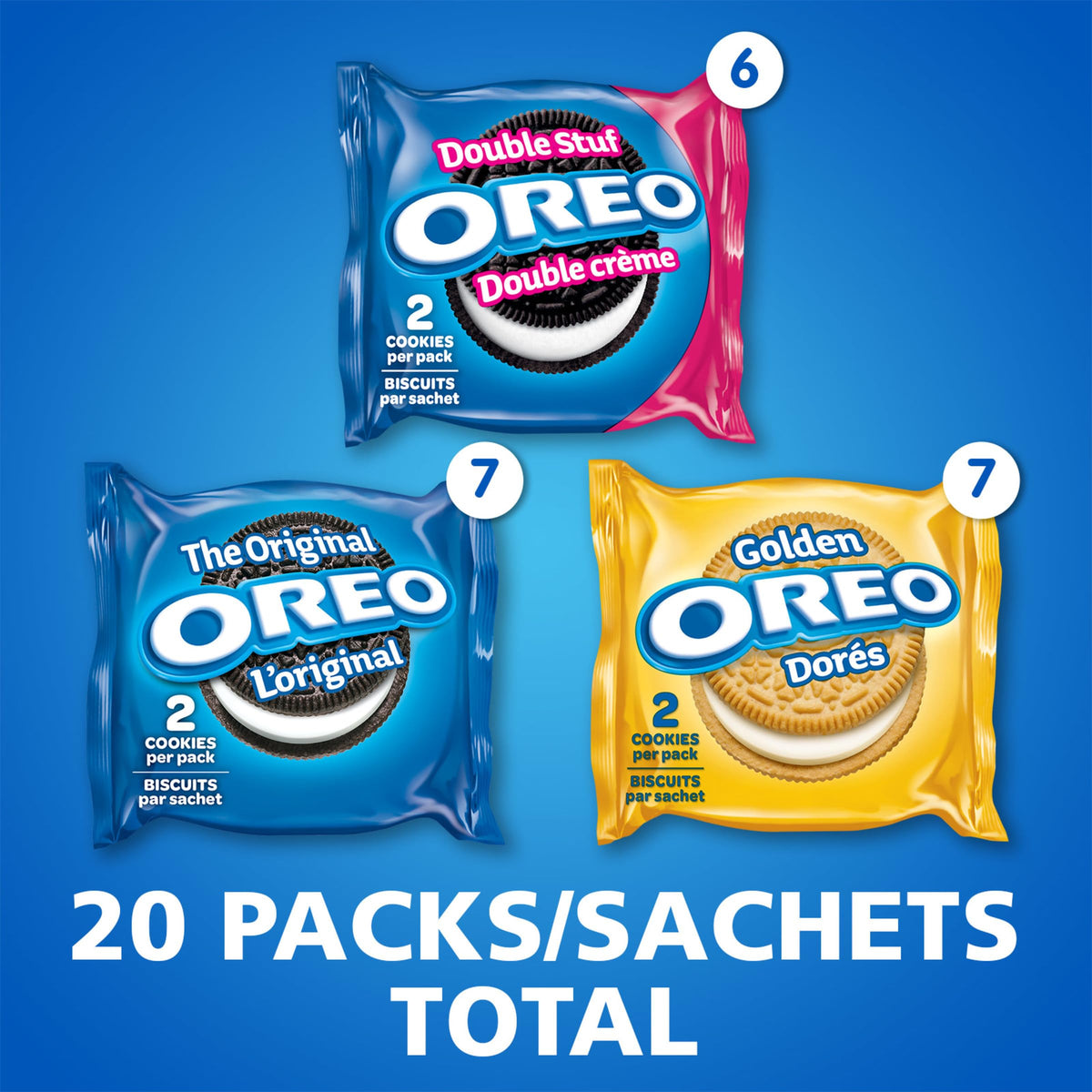 Oreo Double Stuf close-up with extra creme for a richer bite.