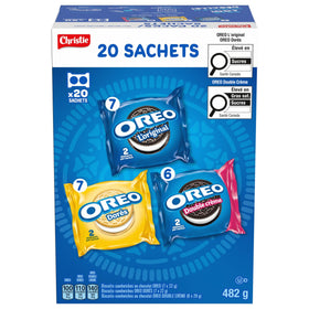 Oreo Original and Golden cookies with creme filling, great dunking.