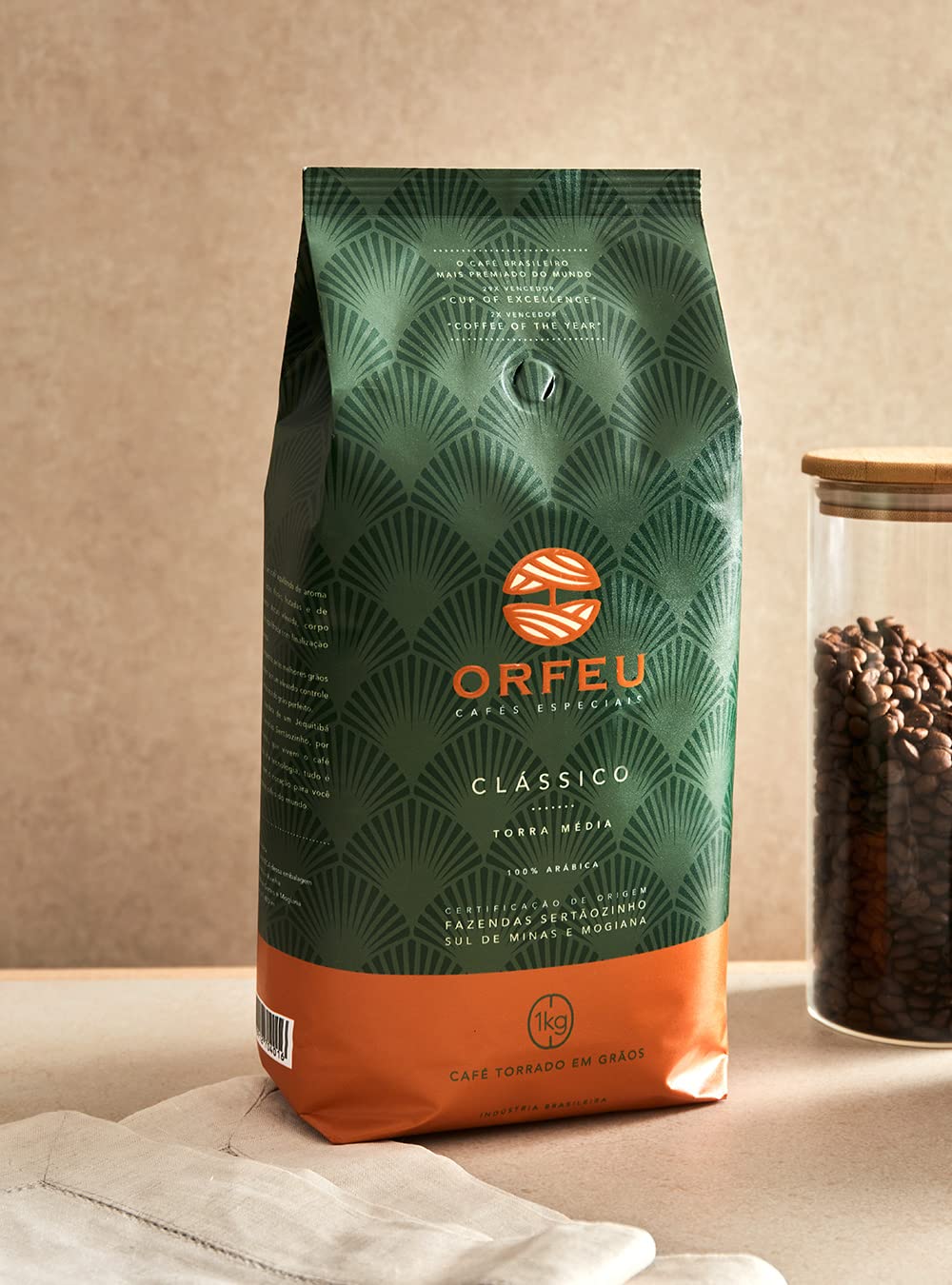 Orfeu package indicates 36oz, 2.25lbs bag