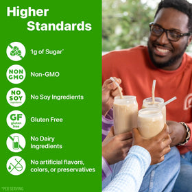 Orgain X Justin's Nut Butter Protein Powder post-workout smoothie mix.