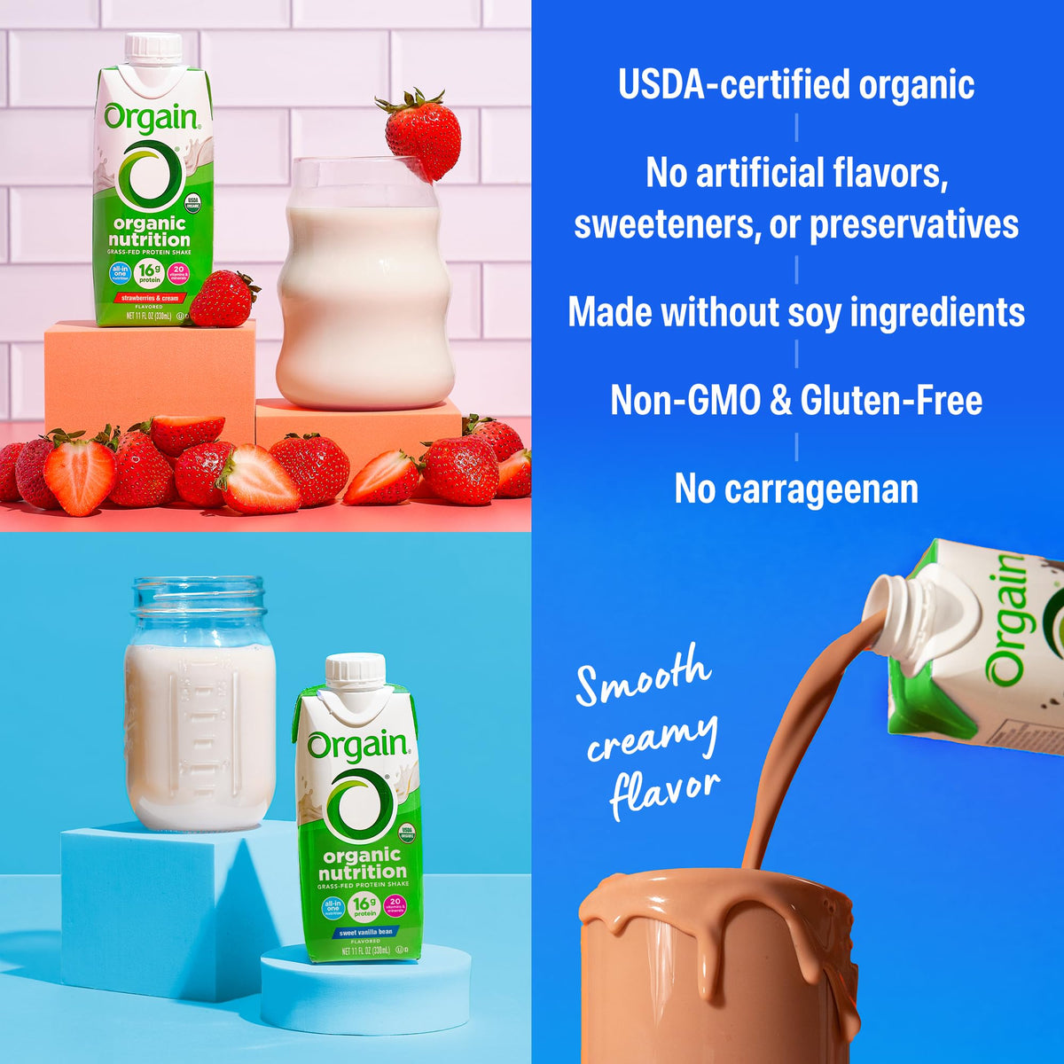 Orgain on-the-go nutrition pack showing portable meal solution
