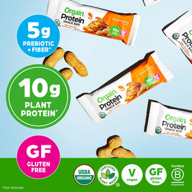 Orgain Organic certifications badge highlights clean ingredients