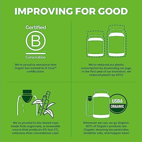 USDA Organic certified Orgain protein shake for clean ingredient choices