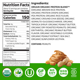 Orgain Peanut Butter Protein Bars on plate, convenient snack option