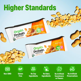 Orgain Protein Bars ingredients blend with plant-based proteins