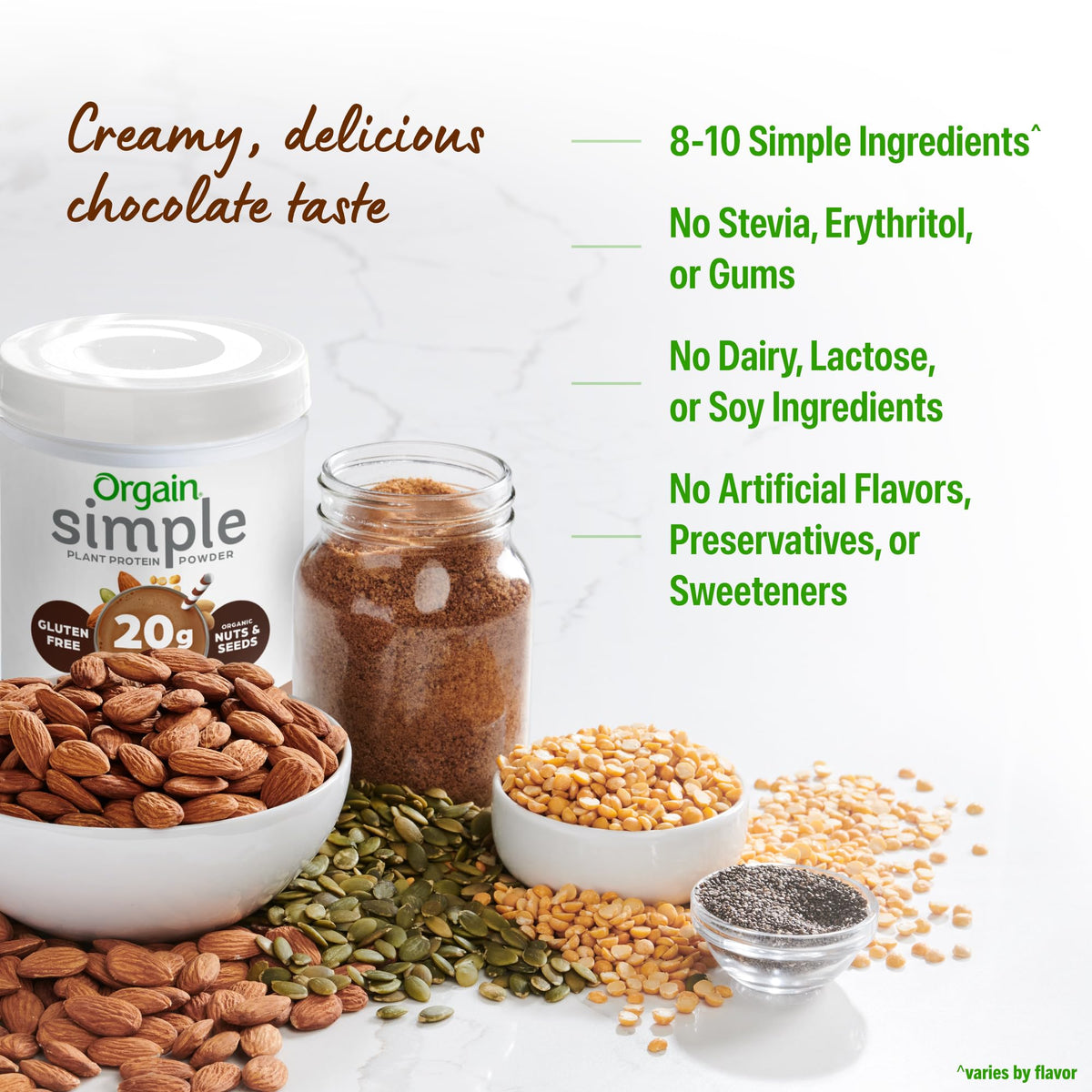 Orgain Simple Protein Powder chocolate used for baking tasty cookies.