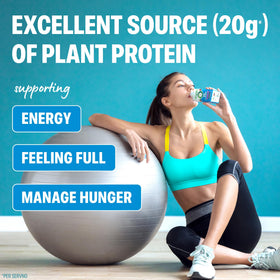 Orgain vegan protein shake packaging front highlighting gluten-free and non-GMO attributes