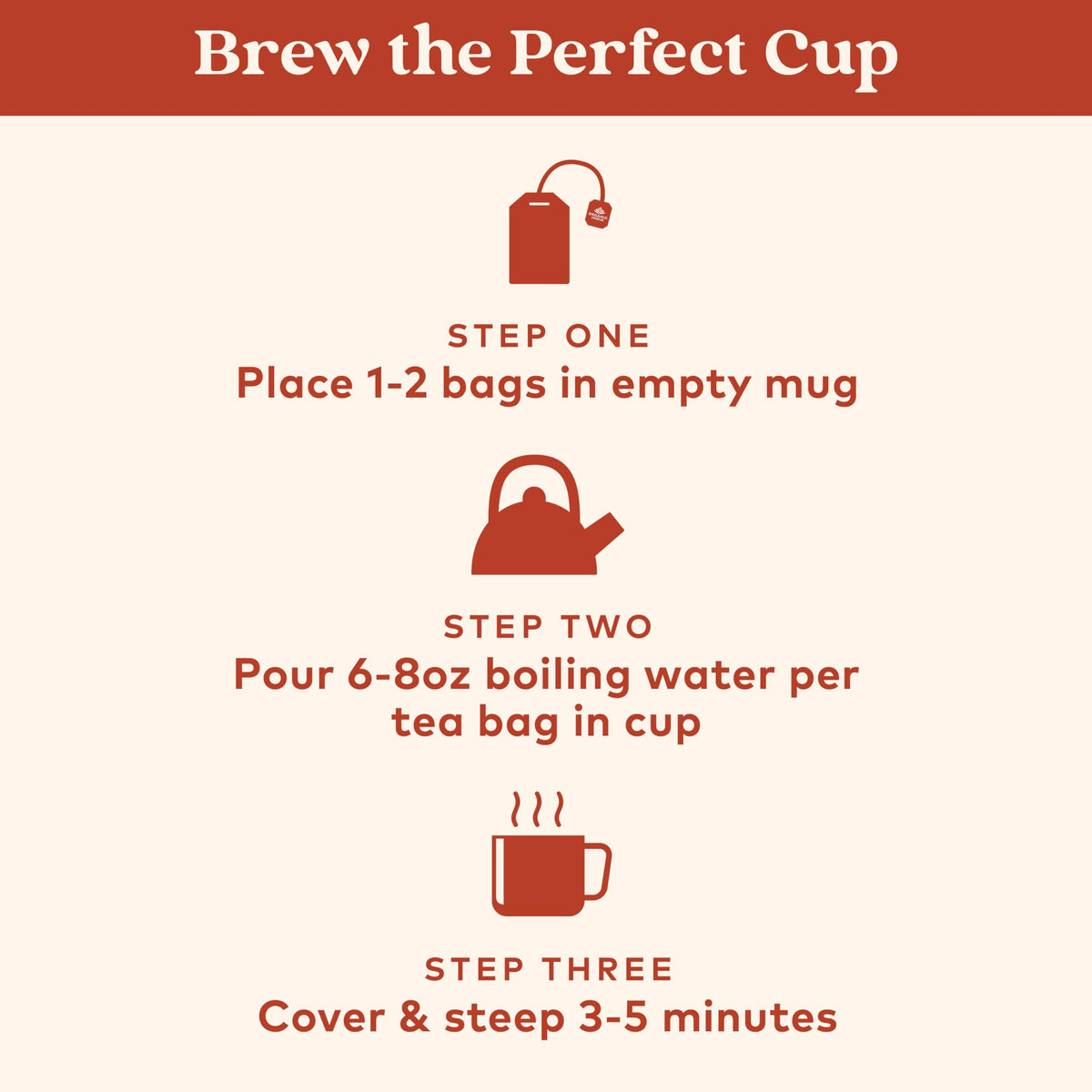 Organic India Tulsi Masala Chai brew in mug evokes morning warmth and sustained focus