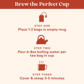 Organic India Tulsi Masala Chai brew in mug evokes morning warmth and sustained focus