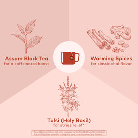 Organic India Tulsi Masala Chai label USDA Organic signals clean, certified quality
