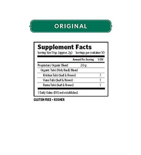 Fairtrade-certified Organic India Tulsi Original sachet supports farmers