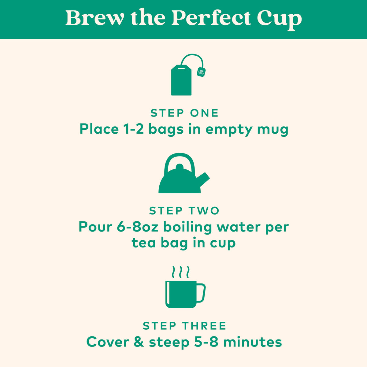 Infuser-ready ORGANIC INDIA Tulsi Peppermint Tea bags for easy daily ritual