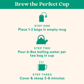 Infuser-ready ORGANIC INDIA Tulsi Peppermint Tea bags for easy daily ritual