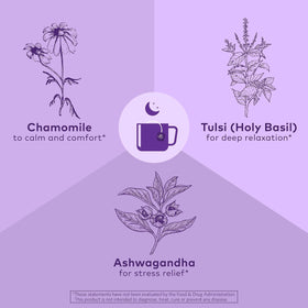 Ashwagandha leaves in Organic India Tulsi Sleep Tea blend