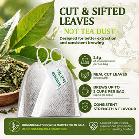 Organic Pharmacist Soursop Tea Bags brewing cup demonstrates a smooth, caffeine-free experience
