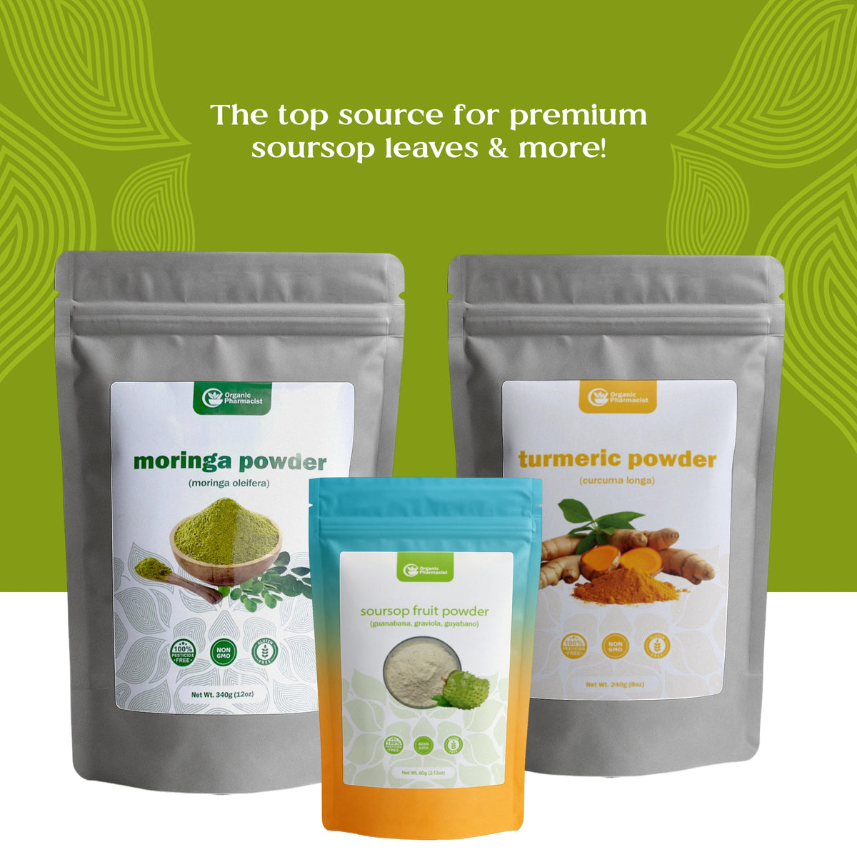 Organic Pharmacist soursop leaves harvest handpicked with care