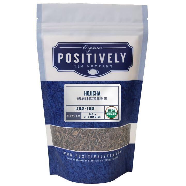 Organic Positively 16-ounce loose-leaf packaging, easy to store on shelf.
