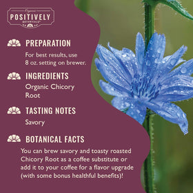 Organic Positively Chicory Root K-Cup Pods brew to a smooth, roasted aroma.