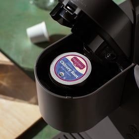 Organic Positively Chicory Root K-Cup Pods dispensing pod demonstrates simple use.