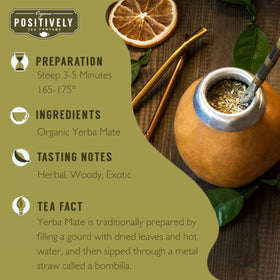 Organic Positively Tea biodegradable tea bags highlight eco friendly brewing and guilt-free sustainability.