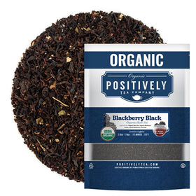 Organic Positively Tea Company Blackberry loose leaf tea for daily brewing aroma and depth.