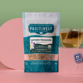 Organic Positively Tea Company caffeine-free herbal blend for calm evenings
