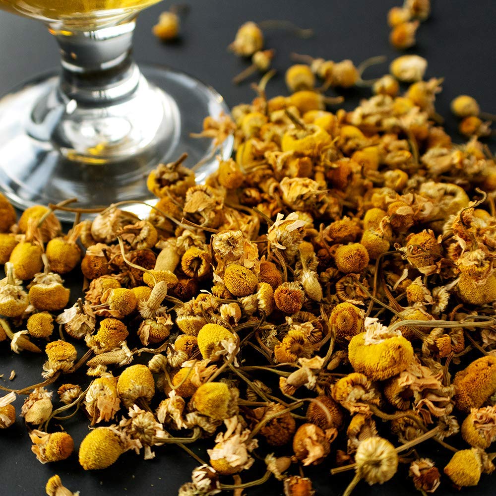 Organic Positively Chamomile tea cup ready for a relaxing moment.