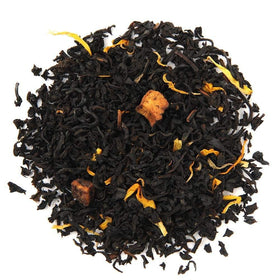 USDA Organic label on Juicy Peach Black Tea by Organic Positively Tea Company.