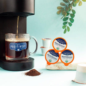 Organic Positively Tea Company steeping ritual in a cozy morning.