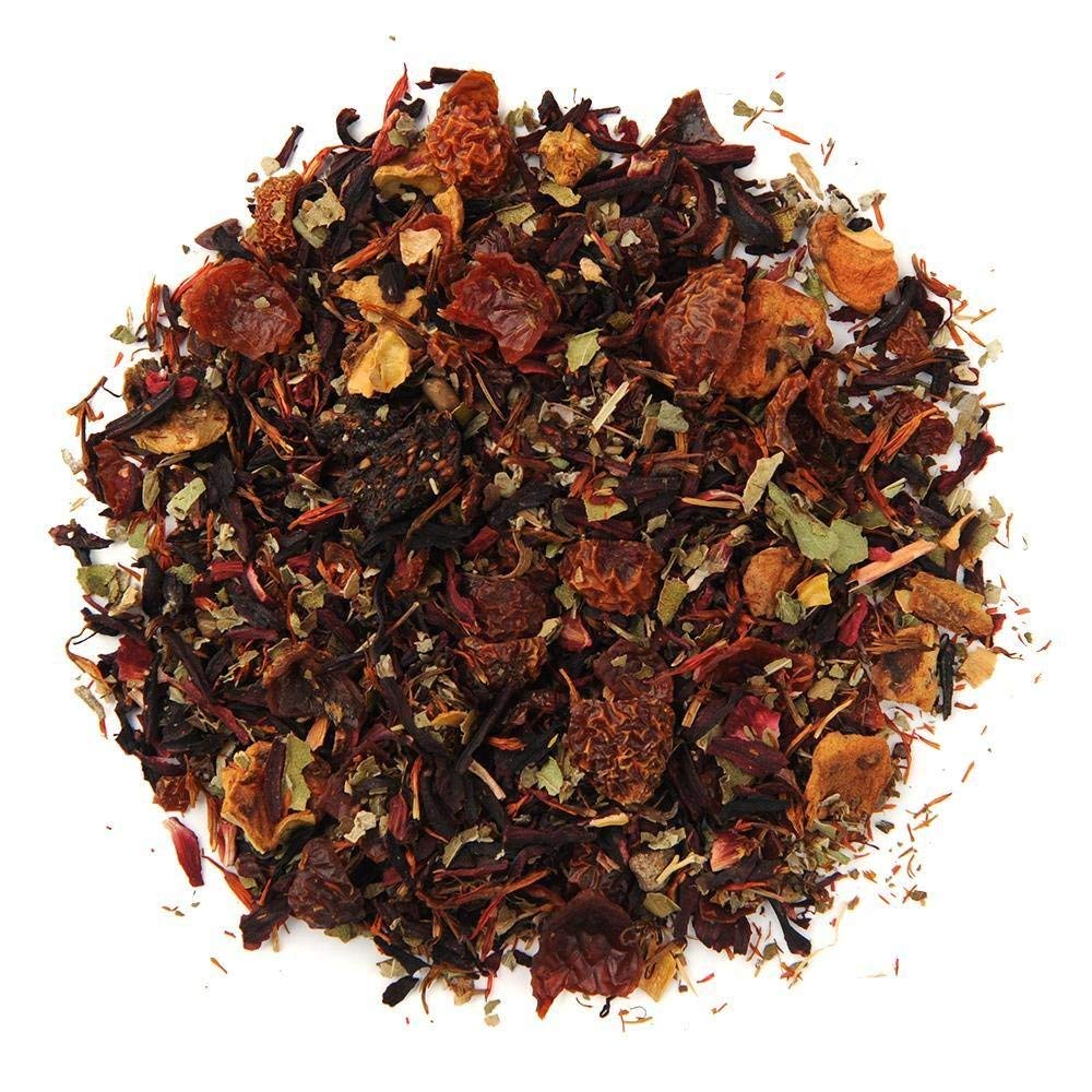 Organic Positively Tea Company's Very Berry Citrus delivers berry-forward aroma and bright, fruity flavor for everyday sips.