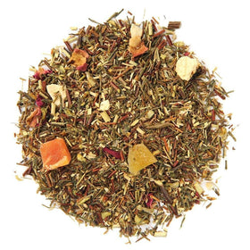 Orange peel and rose petals in Island Breeze Rooibos add color and aroma.