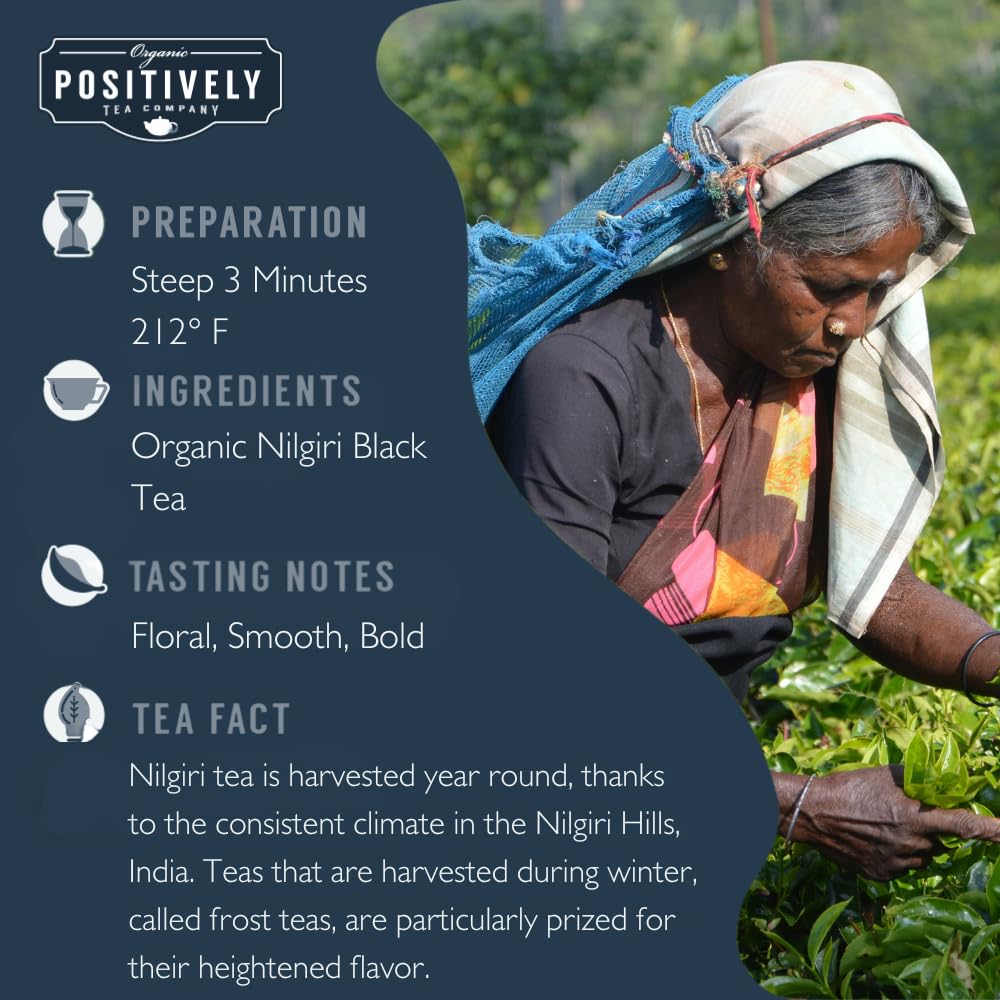 Closeup of Nilgiri FBOP tea leaves, showcasing premium quality and rich aroma.