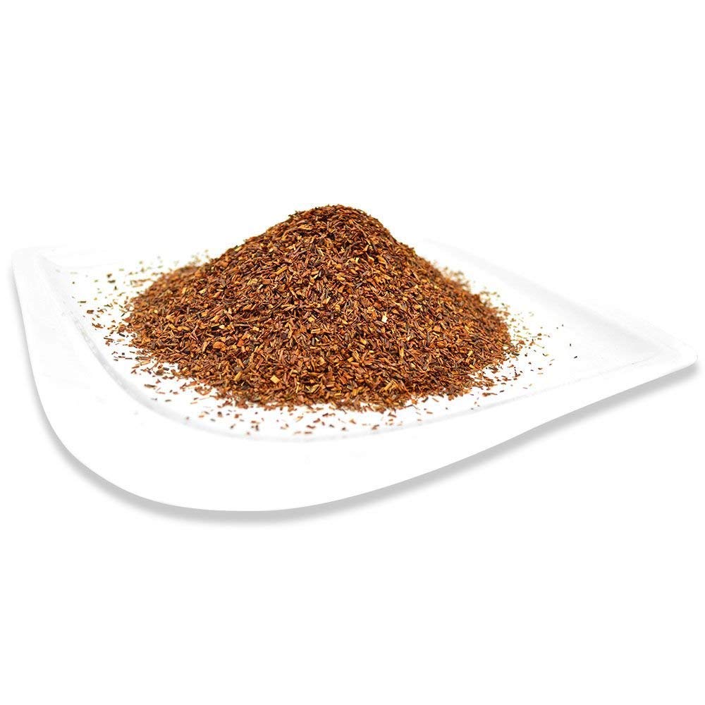 Organic Positively Tea Rooibos closeup label emphasizes clean, organic ingredients.