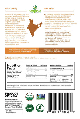 Organic Spice Resource fenugreek seeds in kitchen for easy access
