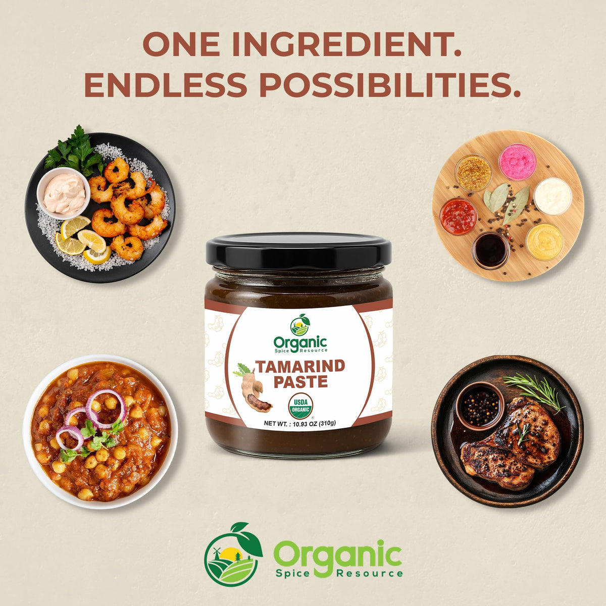 Organic Spice Resource Tamarind Paste ethically sourced from Indian farmers.