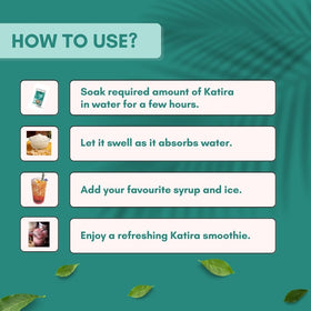Lassi infusion with Gond Katira image suggests refreshing, lightly thickened beverages.